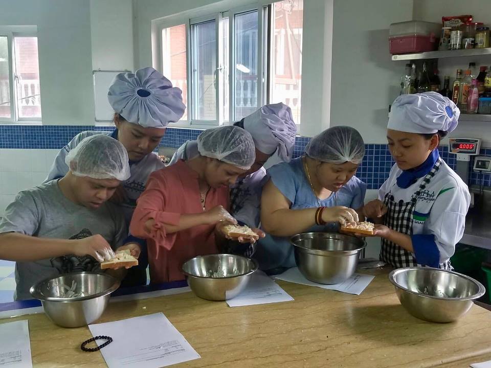 Cooking training for Adults with Down’s Syndrome.