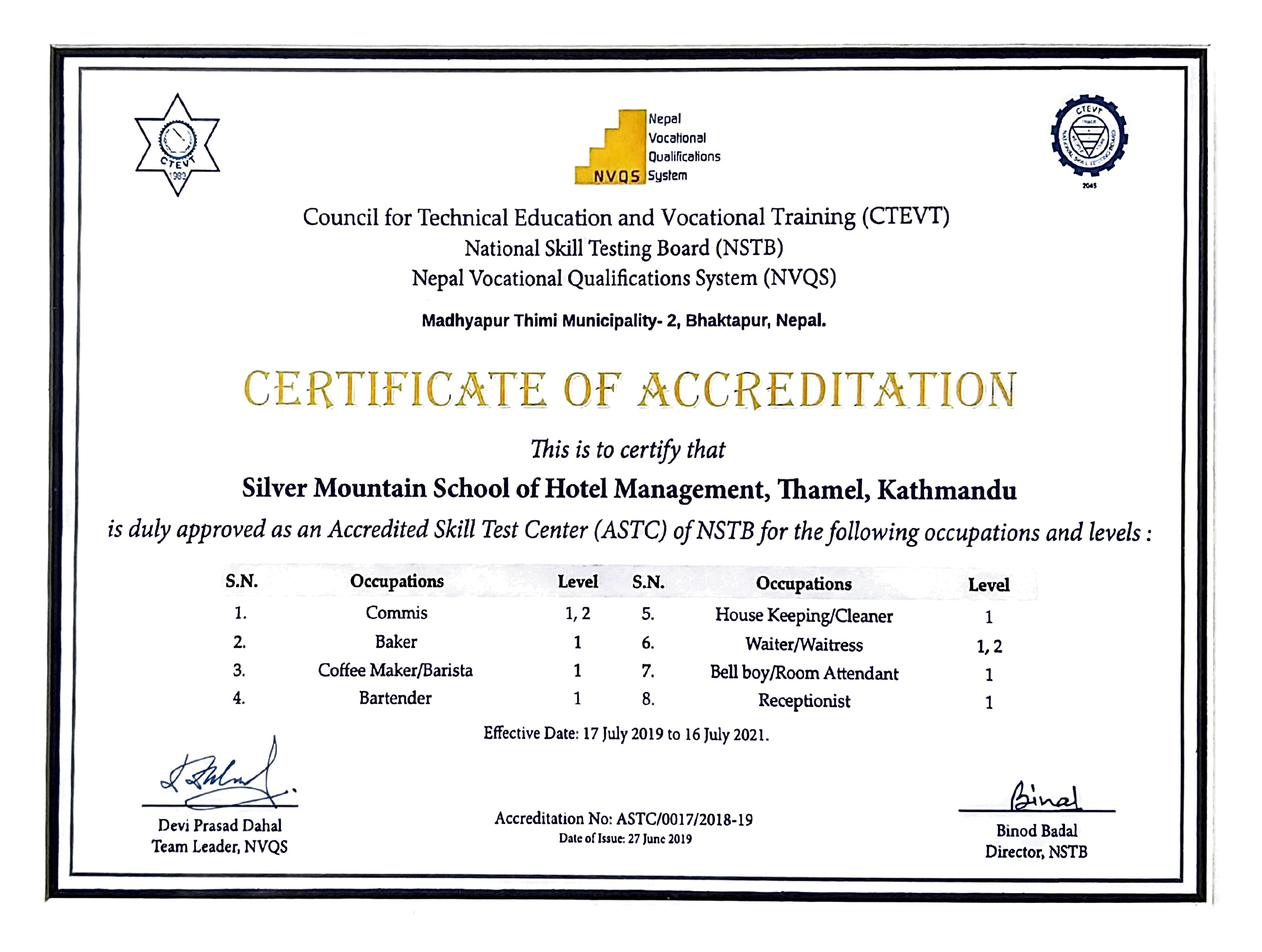 Affiliations & Accreditations