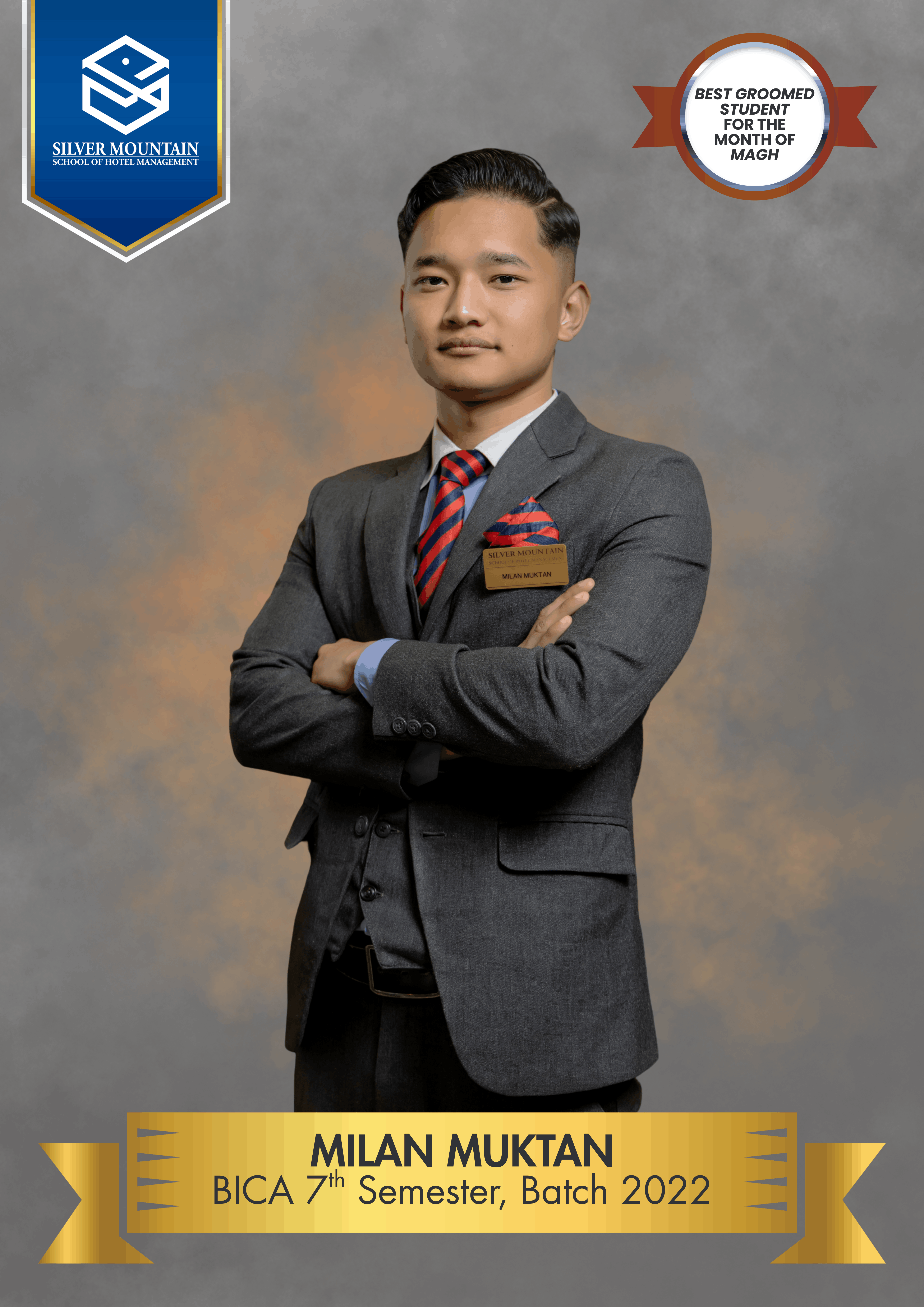 Milan Muktan - Best Groomed Student Magh 2082