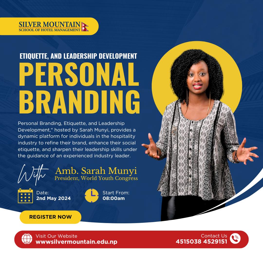 Personal Branding Session at Silver Mountain School of Hotel Management