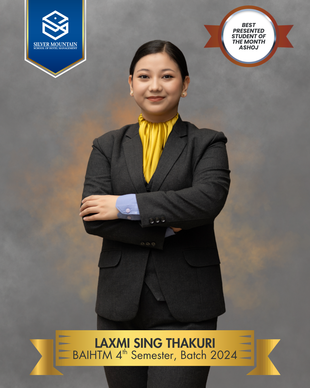 Best Groomed Student For The Month Of Ashoj